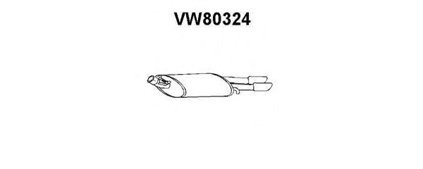 Глушитель выхлопных газов конечный VW80324 VENEPORTE