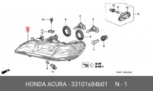 Основная фара 33101S84B01 HONDA