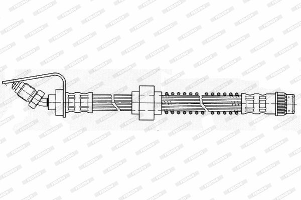Тормозной шланг FHY2242 FERODO