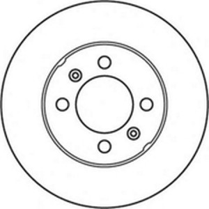 Тормозной диск 562157B BENDIX JURID
