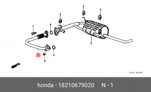 Выпускной трубопровод 18210679020 HONDA
