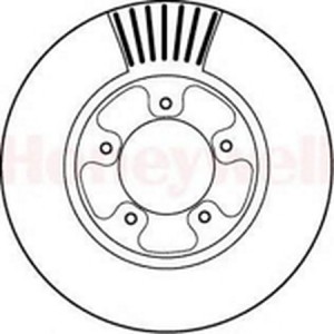 Тормозной диск 562118B BENDIX JURID