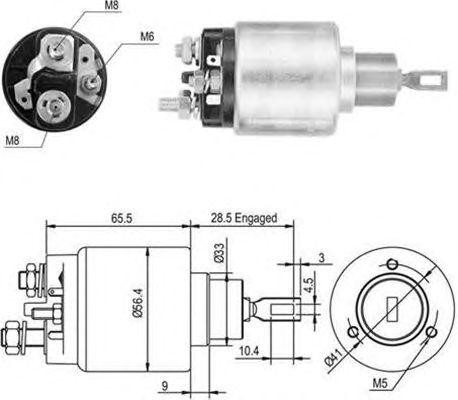 Тяговое реле, стартер 940113050046 MAGNETI MARELLI