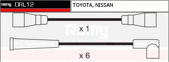 Ккомплект проводов зажигания DRL12 DELCO REMY