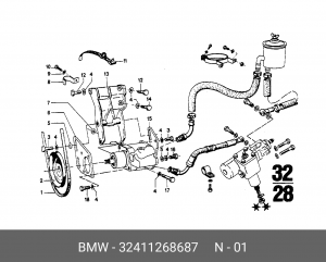 Клиновой ремень 32 41 1 268 687 BMW