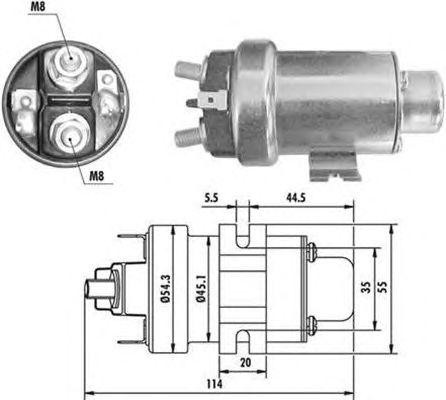 Тяговое реле, стартер 940113050021 MAGNETI MARELLI
