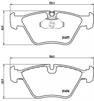 Комплект тормозных колодок, диско P06022 BREMBO