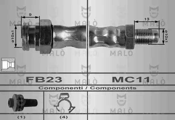 Тормозной шланг 8371 MALO