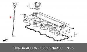 Щуп маслоизмерительный ДВС 15650RNAA00 HONDA