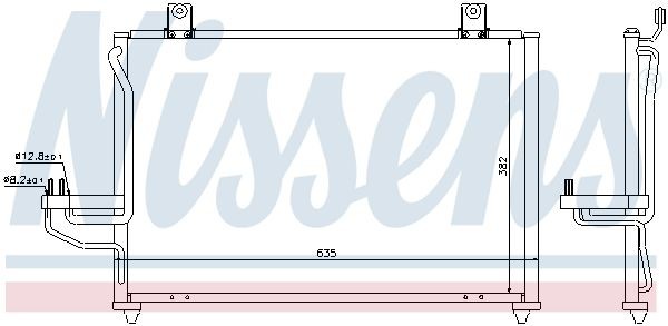 Конденсатор, кондиционер 94422 NISSENS