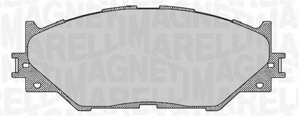 Комплект тормозных колодок, диско 430216171308 MAGNETI MARELLI