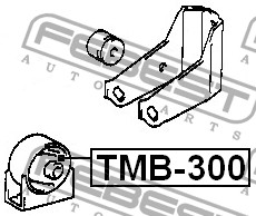 Подушка двигателя TMB-300 FEBEST