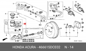 Ремкомплект 46661SDCE02 HONDA