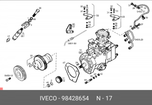 Форсунка 98428654 IVECO