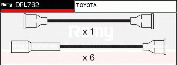 Ккомплект проводов зажигания DRL762 DELCO REMY