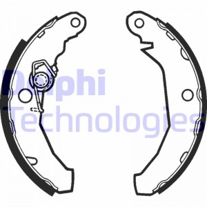 Комплект тормозных колодок LS1272 DELPHI