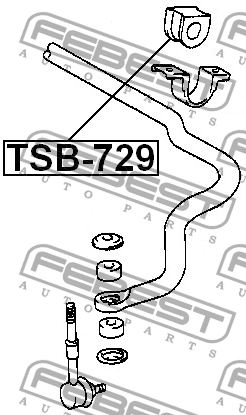 Втулка стабилизатора TSB-729 FEBEST