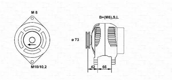 Генератор 943346133010 MAGNETI MARELLI