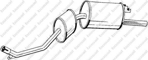 Глушитель выхлопных газов конечный 281763 BOSAL