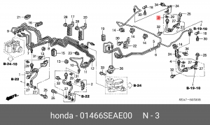 Тормозной шланг 01466SEAE00 HONDA