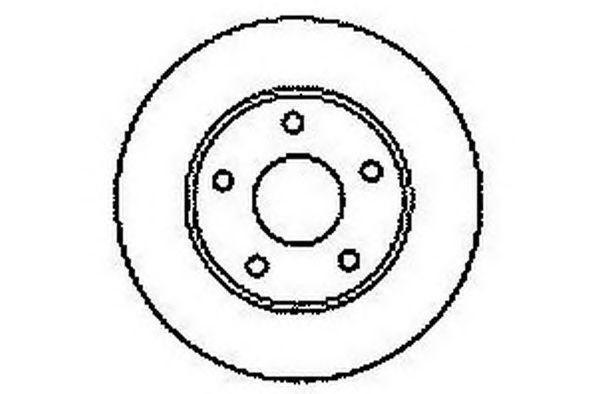 Тормозной диск 561549B BENDIX JURID