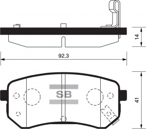 Колодки тормозные дисковые SP1189 SANGSIN