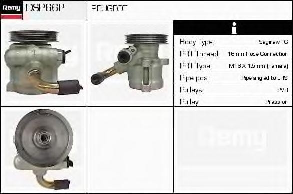 Гидравлический насос, рулевое управление DSP66P DELCO REMY