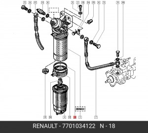 Прокладка 7701034122 RENAULT