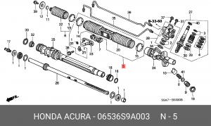 Пыльник рулевой рейки 06536S9A003 HONDA