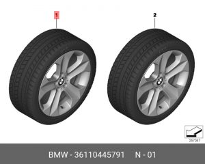 Колесо в сборе 36 11 0 445 791 BMW