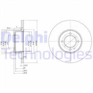 Тормозной диск BG2069 DELPHI