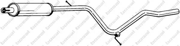 Средний глушитель выхлопных газов 284-357 BOSAL