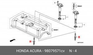 Свеча зажигания 98079571CV HONDA