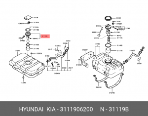 Насос электрический топливной системы 3111906200 HYUNDAI KIA