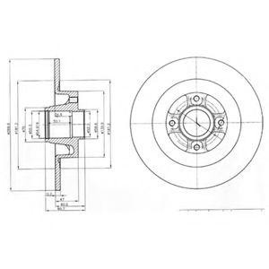 Тормозной диск BG4044 DELPHI