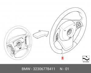 Колесо рулевое 32 30 6 778 411 BMW