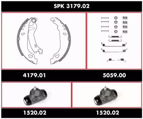 Комплект тормозных колодок SPK317902 REMSA