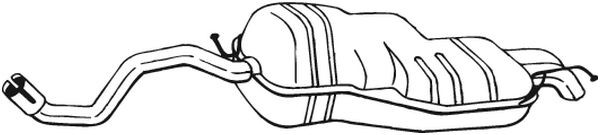 Глушитель выхлопных газов конечный 279-107 BOSAL