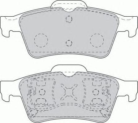 Комплект тормозных колодок, диско FSL1540 FERODO