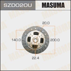 Диск сцепления SZD020U MASUMA