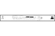 Ккомплект проводов зажигания 73895 STANDARD