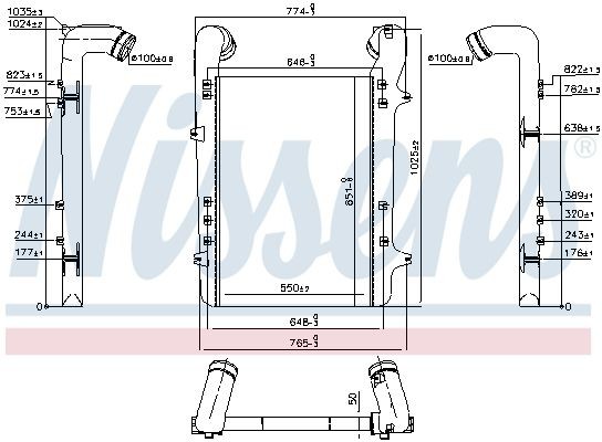 Интеркулер 96975 NISSENS