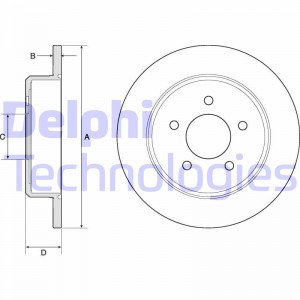 Тормозной диск BG3739 DELPHI