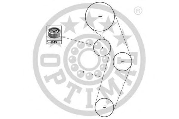 Комплект ремня ГРМ SK-1338 OPTIMAL