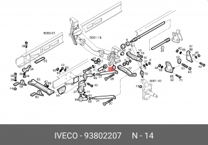 Буфер, амортизация 93802207 IVECO
