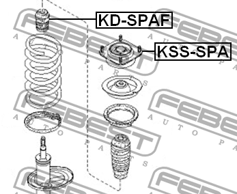Опора амортизатора подвески KSS-SPA FEBEST