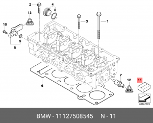 Комплект прокладок, головка цилиндра 11 12 7 508 545 BMW