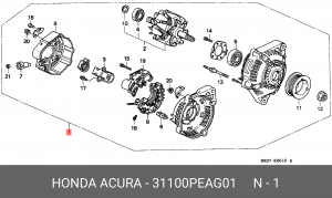 Генератор 31100PEAG01 HONDA