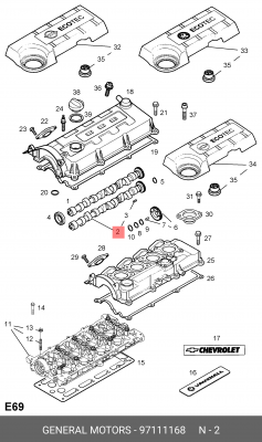 Распредвал 97111168 GENERAL MOTORS