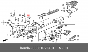 Лямбда-зонд 36531PVFA01 HONDA